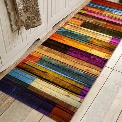 Rainbow Kitchen Rug, Kitchen Floor Mats Anti Fatigue Comfort Heavy Duty Waterproof Oil Proof Non-Skid Rubber Back Washable Doormat Bathroom Area Rug,23inx70in
