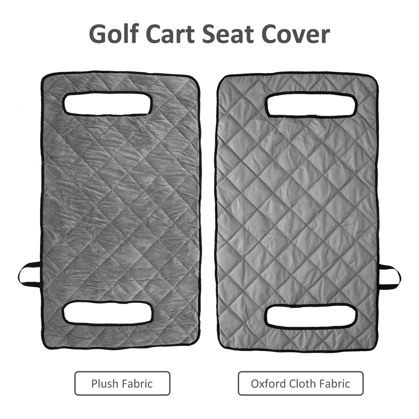 Tcwhniev Golf Cart Seat Cover Universal Non-Slip Golf Cart Seat Blanket with Holes Breathable Golf Cart Seat Towel Fits Most 2 Seater Golf Carts 49.5 x 28.6 Inches