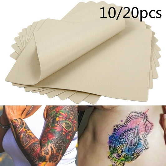 10/20pcs Learning Blank Tattoo Tattooing Fake False Practice Skin Synthetic Tattoo Practice Skin