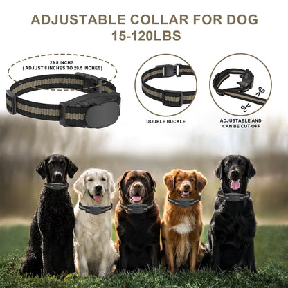 Dog Shock Collar - AUOSHI 3000FT Dog Training Collar with Remote Control IP67 Waterproof with 4 Training Modes, Rechargeable E-Collar for Large Medium Small Dog