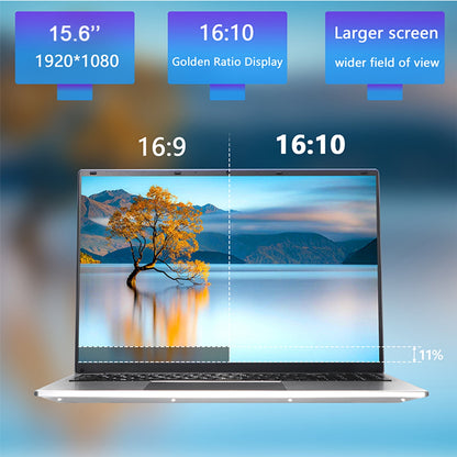 KUU Laptop 15.6in FHD 16GB DDR4 1TB SSD Intel Alder Lake N95 up to 3.4GHz with Windows 11 Pro,Backlit Keyboard