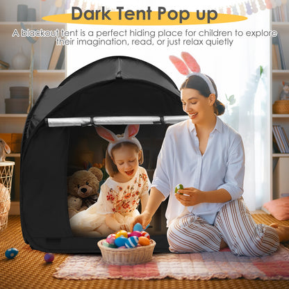 Sensory Tent for Kids Pop Up Tent Calm Corner for Children to Play and Relax Sensory Corner Blackout Sensory Play Tent 35.4×35.4×35.4 Inch Blackout Tent with Storage Bag for Autistic Children