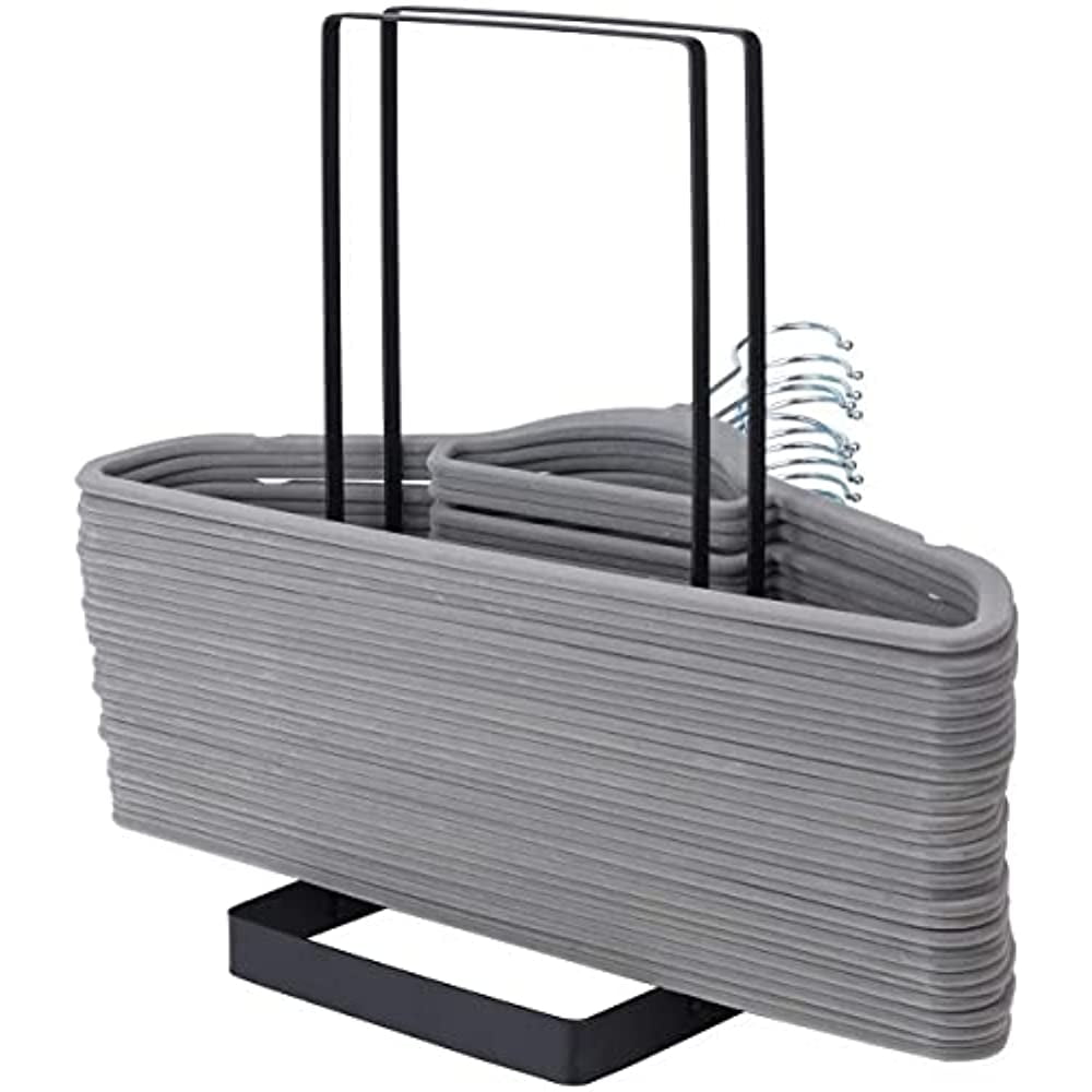 RELAX Hanger Storage Organizer Stainless Steel Clothes Hanger Holder for Adults and Children Detachable Hanger Stacker Rack Caddy Stand for Laundry Closet