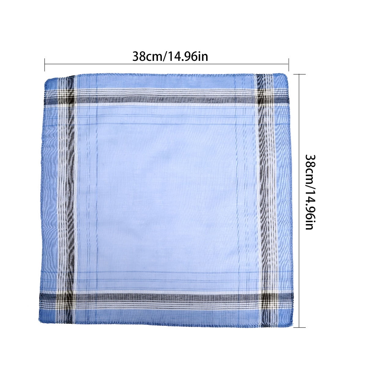 12pcs Handkerchiefs for Men, Soft 100% Cotton Pocket Square, Men's Handkerchiefs Gift Set Multicolor Plaid Hankies Great Father's Day Gift Idea, Fashion and Classic