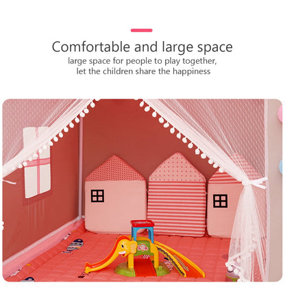 Tcwhniev Indoor/Outdoor Fairy Princess Castle Tent,Pink Kids Tent Large Princess Castle Playhouse,Tents for Kid,Princess Castle Pink Play Tent House(51.2 x 39.4 x 47.2in)