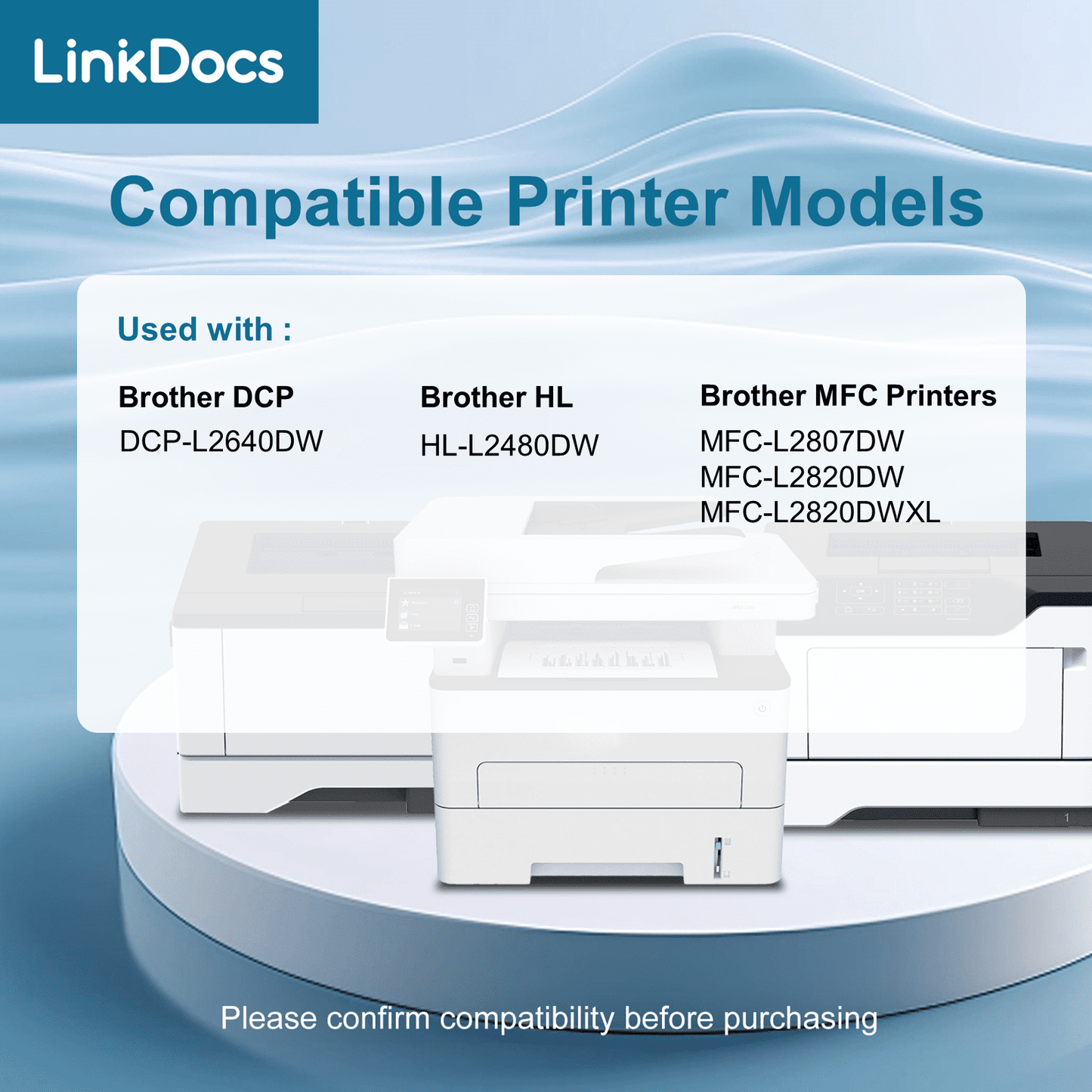 TN830 Toner Cartridge Replacement for Brother TN-830 TN830 TN830XL to use with Brother DCP-L2640DW HL-L2480DW MFC-L2807DW MFC-L2820DW MFC-L2820DWXL Printer
