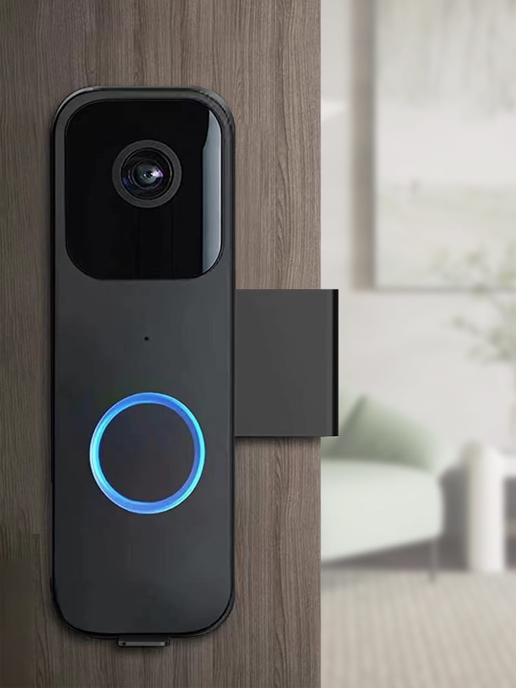 Tcwhniev Anti-Theft Doorbell Mount Compatible with Blink Video Doorbell Mount Doorbell Camera Mount Punch Free Doorbell Mounting Bracket Not Block Doorbell Sensor No-Drill Video Doorbell Mount,Black