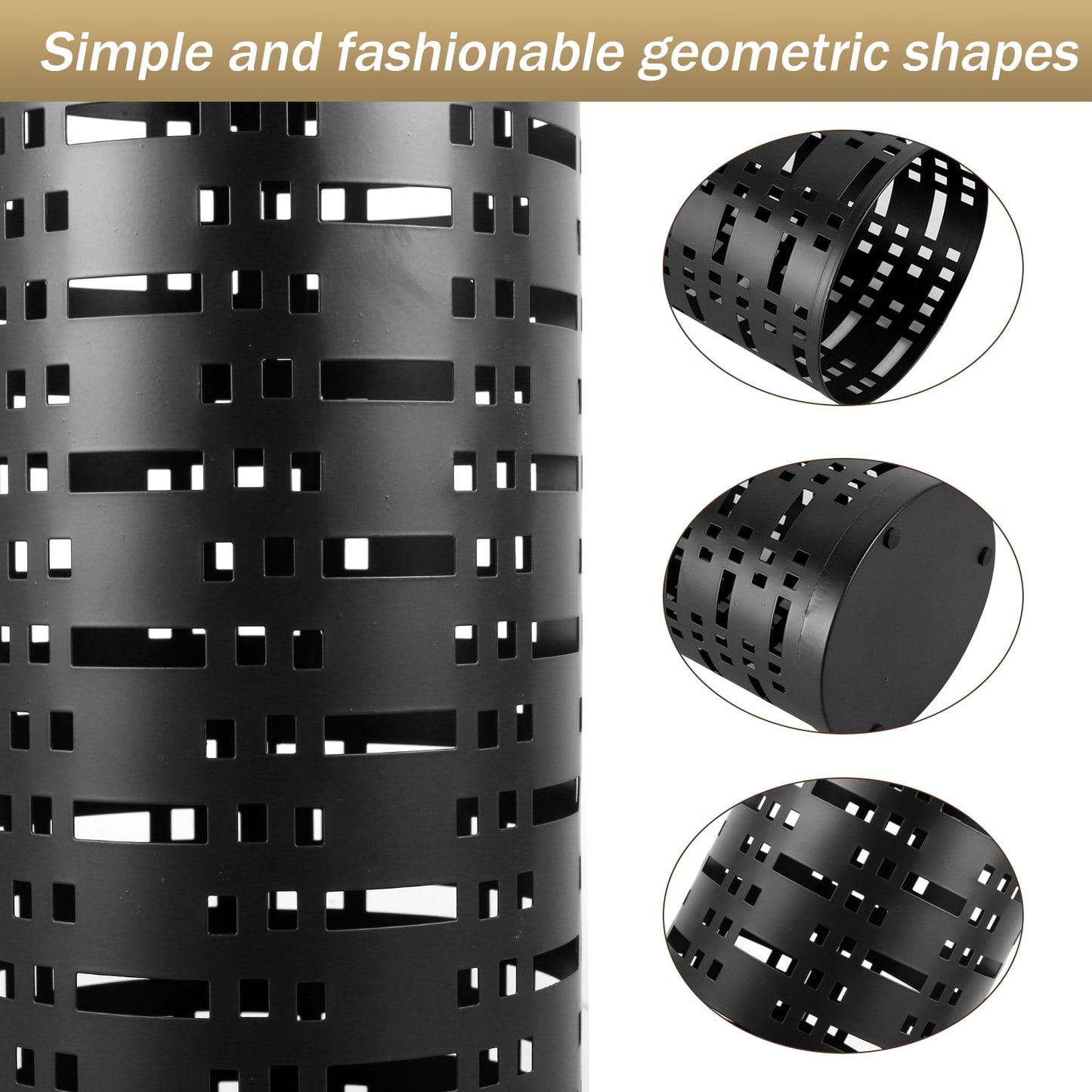 Qenwkxz Umbrella Stand Rack, Round Metal Umbrella Holder for Entryway, Freestanding Umbrella Storage Rack, for Canes Walking Sticks for Indoor Home Office