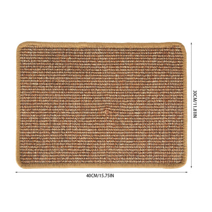 Rzvnmko Cat Scratching Mat, Tough Natural Sisal Scratching Pad, Anti-Slip Cat Scratch Rug Sleeping Carpet, Superior Cat Claws Care Toy for Cat Grinding Claws and Protecting