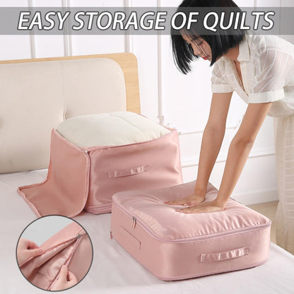 Ultra Space Saving Self Compression Organizer, Portable Heavy Duty Moving Bags, Storage Tote for Space Saving, Waterproof Self Compressing Moving Clothes Organizer Bags