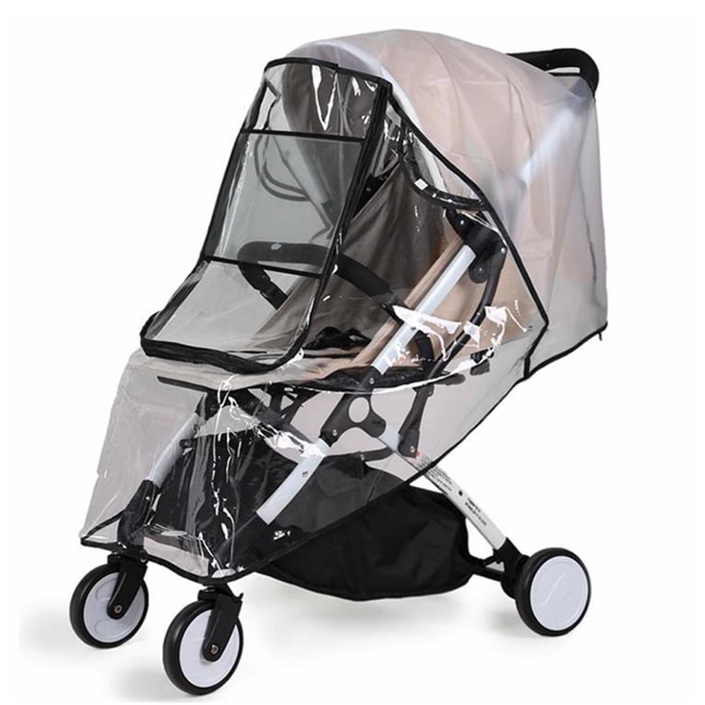 Qenwkxz Universal Stroller Raincover Rain Cover for Pushchair Buggy Pram Baby Travel Weather Shield