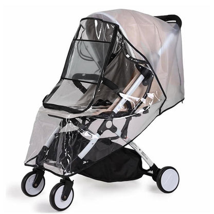 Qenwkxz Universal Stroller Raincover Rain Cover for Pushchair Buggy Pram Baby Travel Weather Shield