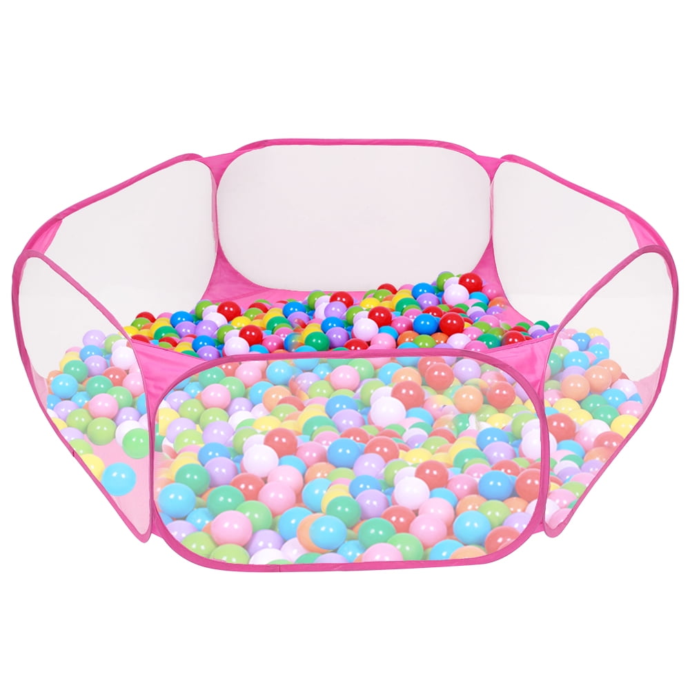 Rzvnmko Portable Cute Children Ball Pit, Indoor and Outdoor Easy Folding Ball Play Pool Kids Toy Play Tent