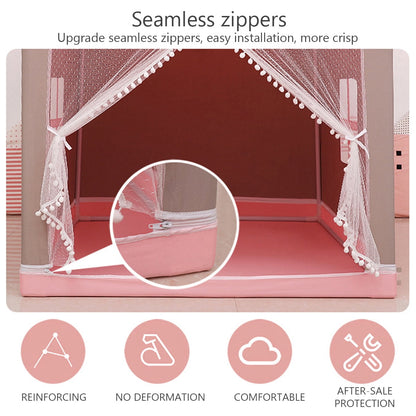 Tcwhniev Princess Tent Girls Large Playhouse Kids Castle Play Tent with Star Lights Toy for Children Indoor and Outdoor Games, 51.2 x 39.4 x 47.2,Pink