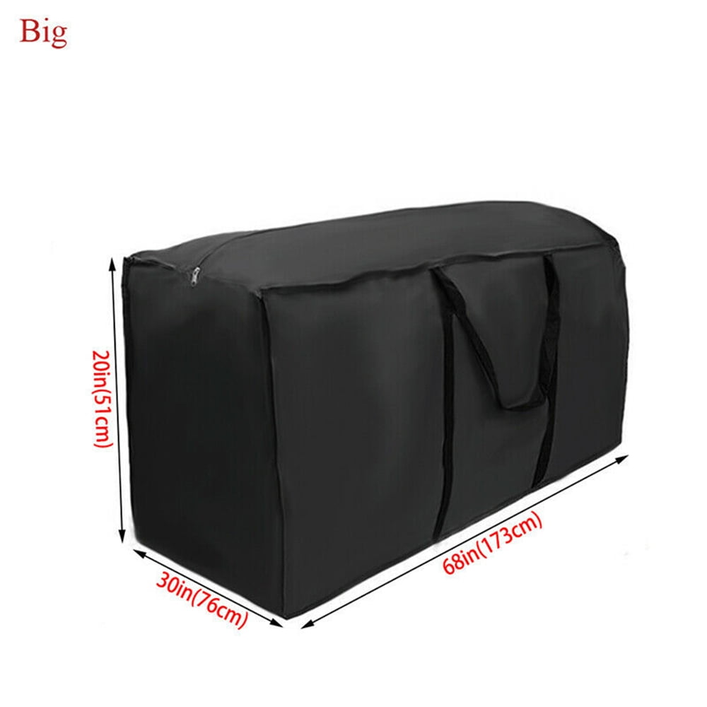 Tcwhniev Christmas Tree Storage Bag - 68 L x 30 W x 20 H .Durable Waterproof Material to Protect Against Dust, Insects, and Moisture. Zippered Bag with Carry Handles. (Black)