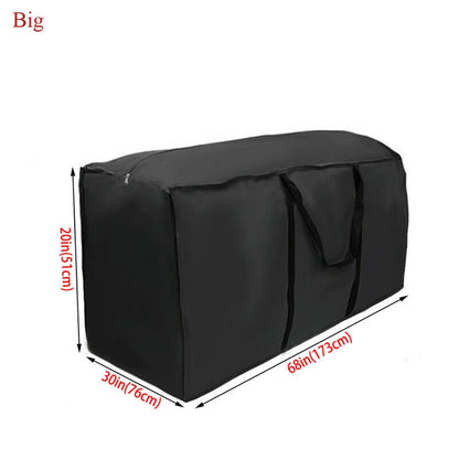 Tcwhniev Christmas Tree Storage Bag - 68 L x 30 W x 20 H .Durable Waterproof Material to Protect Against Dust, Insects, and Moisture. Zippered Bag with Carry Handles. (Black)