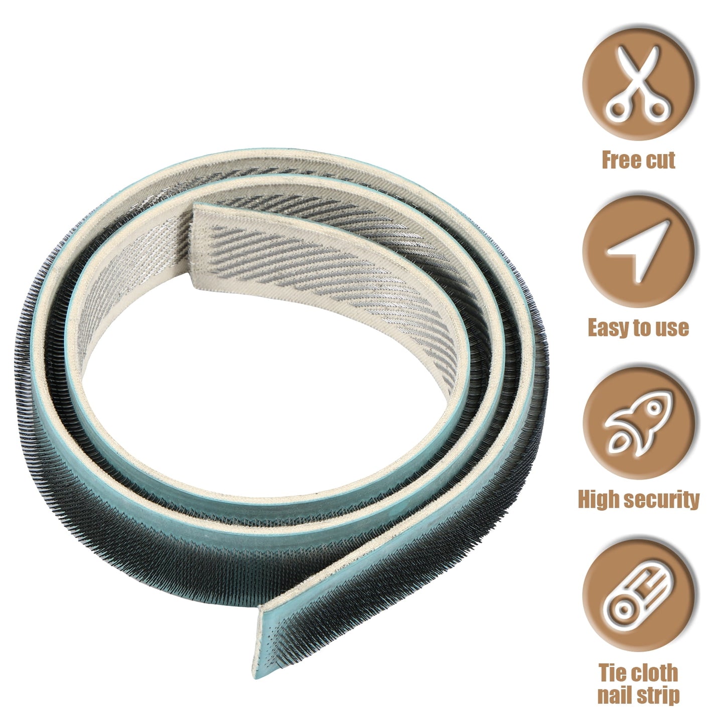 Austok Sturdy Gripper Strip Versatile Gripper Strip Solid Hooking Gripper Strip Rug Hooking Gripper Strip for Tufting Frame