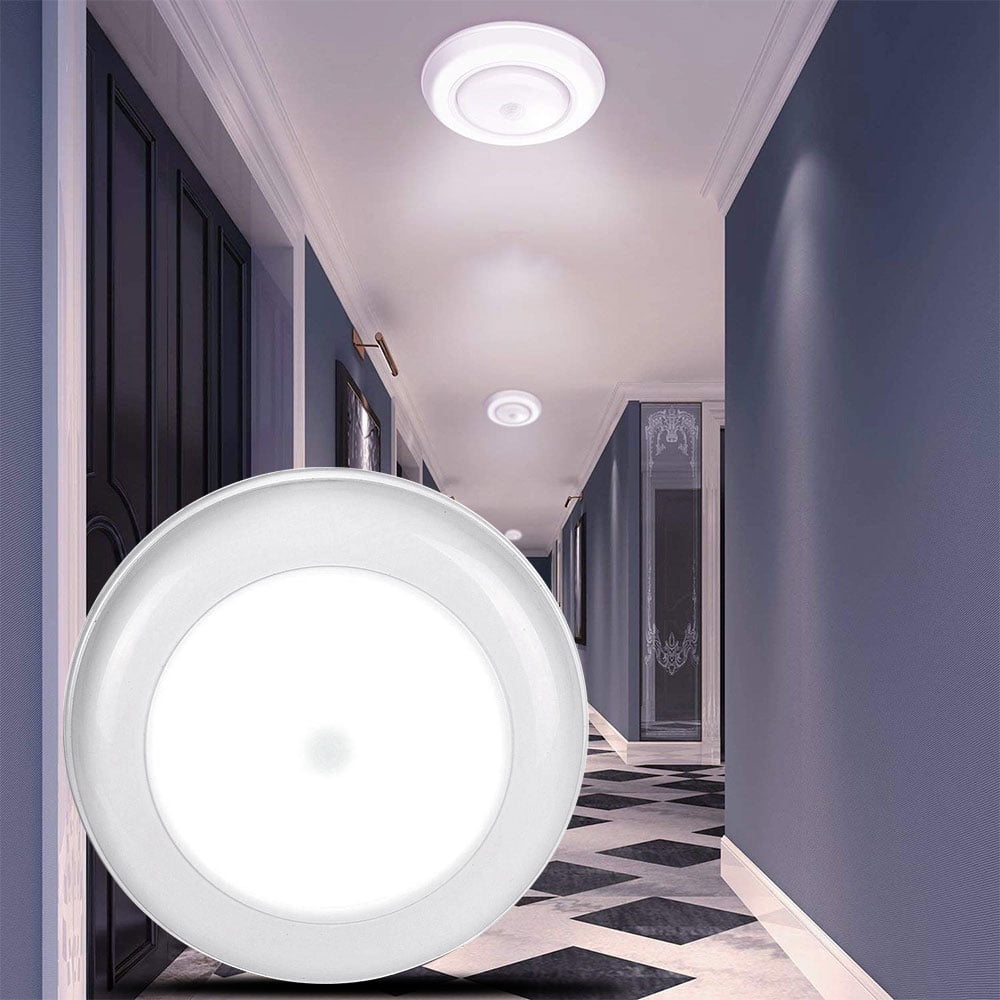 NYIDPSZ 17 LEDs Wireless Battery Powered Motion Sensing Indoor LED Ceiling Light (without Battery)