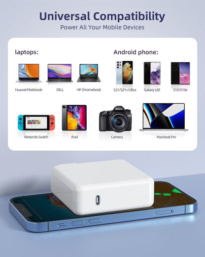 118W USB C Fast Charger，Laptop Charger Compatible with All USB C Charge Device