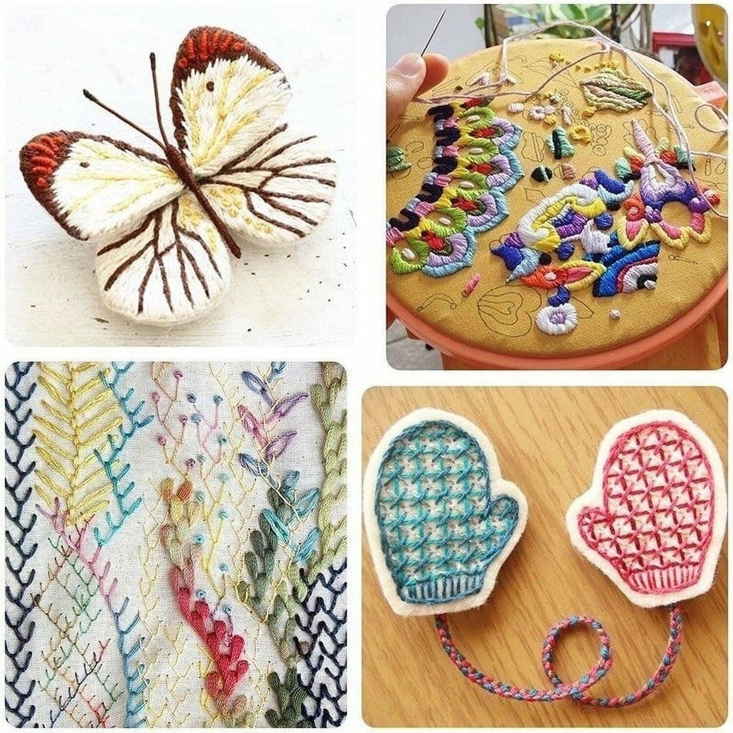 200/120/100 Colors Cotton DMC Cross Floss Stitch Thread Embroidery Sewing Skeins Multi Colors