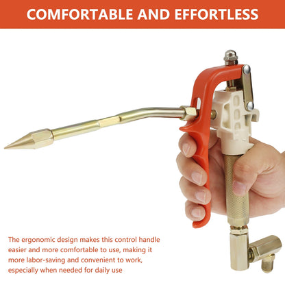 Txkrhwa Grease Control Handle Valve, High Pressure Grease Control Valve with 360 Degree Swivel, Efficient Sealing Control Handle Valve for Grease Pipe Greasing Tasks