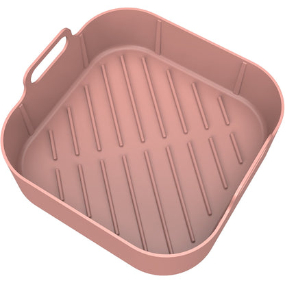 Xiyztok Reusable Silicone Air Fryer Liners with Handles, 2 Pack