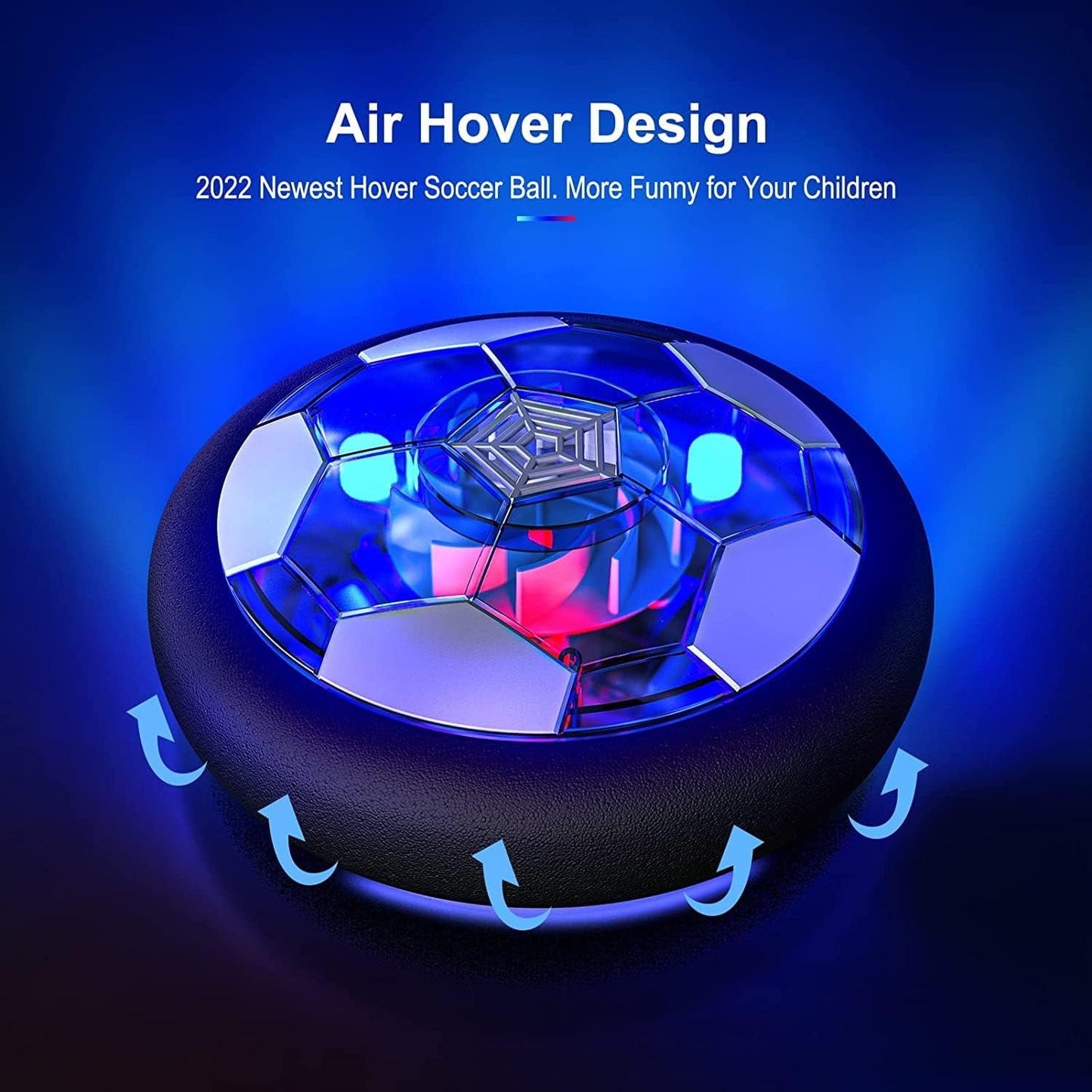 Hover Soccer Ball Toys for Boys Girls Rechargeable Floating Soccer Ball with Led Lights for Ages 5-7 6-12 8-13 Games Birthday Drone Gifts Soccerball Fun Active Game
