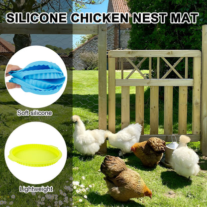 Jetcloudlive 4Pcs Chicken Nesting Box Pads Washable Chicken Coop Mat Chicken Nesting Pads Breathable Chicken Nest Pads Waterproof Chicken Nesting Box Liners for Chickens