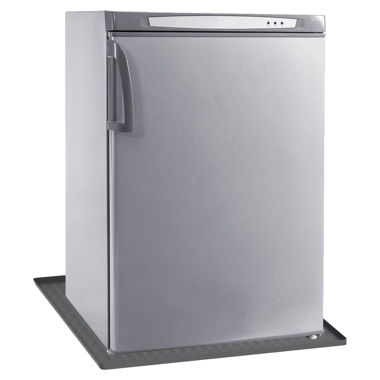 FUYGRCJ Mini Fridge Silicone Mat with 0.8 Inch Raised Edges 23.6脳23.6 Inch Under Refrigerator Mat Soft Under Refrigerator Floor Protector Washable Under Washing Machine Mat