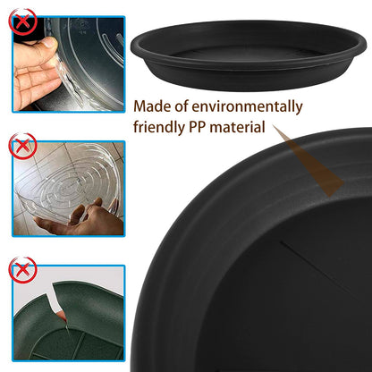 Kyoffiie 5PCS Plant Saucer Kit 6 8 10 12Inch Plastic Plant Trays Waterproof Sturdy Drip Flower Trays for Garden Yard Pots Planter
