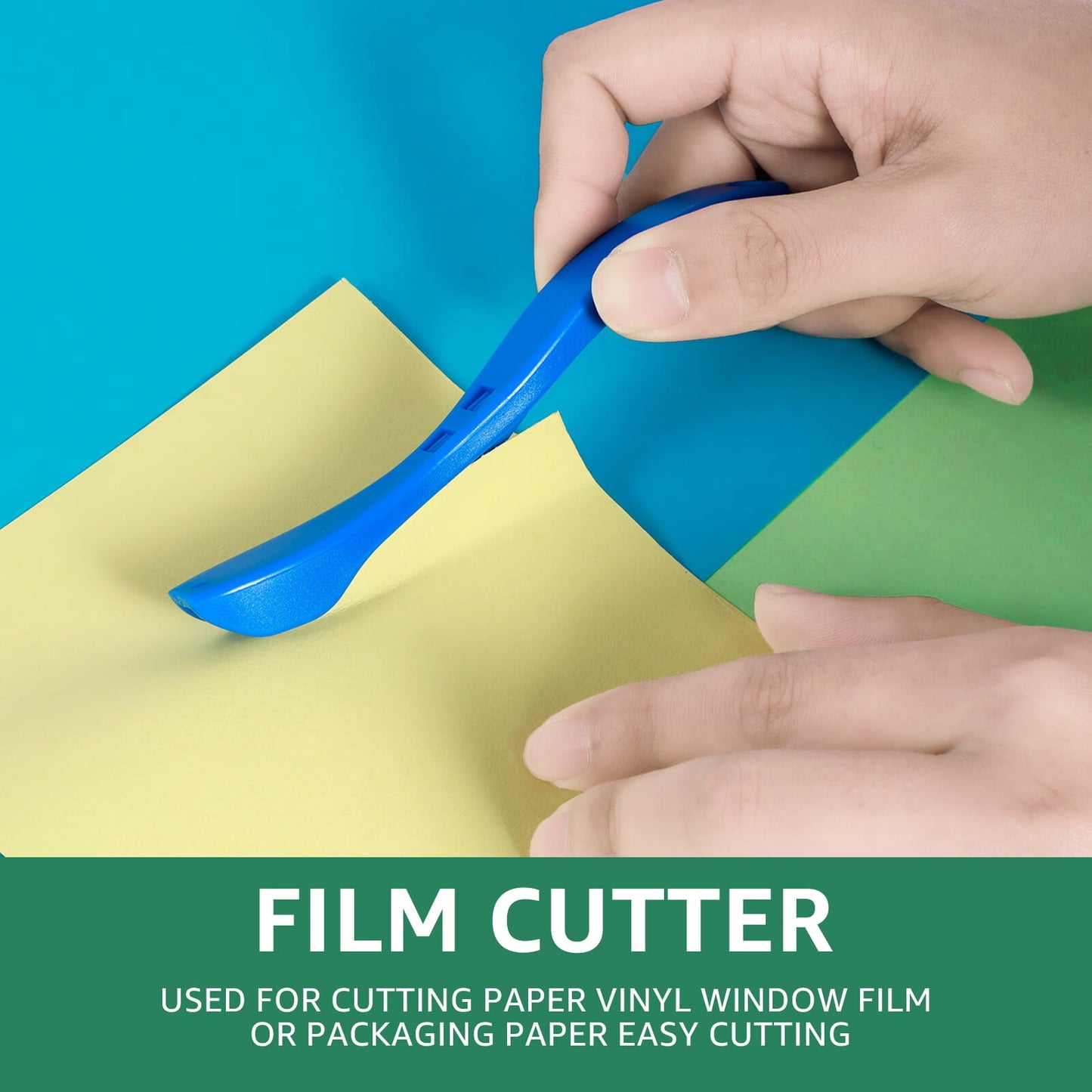 OKYMOTOR 11Pcs Wallpaper Smoothing Tool Kit Reusable Flexible Wall Paper Peal and Stick Tool with Seam Roller Tape Measure Scraper for Window Film Vinyl Wrapping Paper