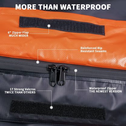 NEXPOW Car Rooftop Cargo Carrier Bag, 15 Cubic feet Waterproof Luggage Bag for All Vehicles with/without Rack, Includes Anti-Slip Mat