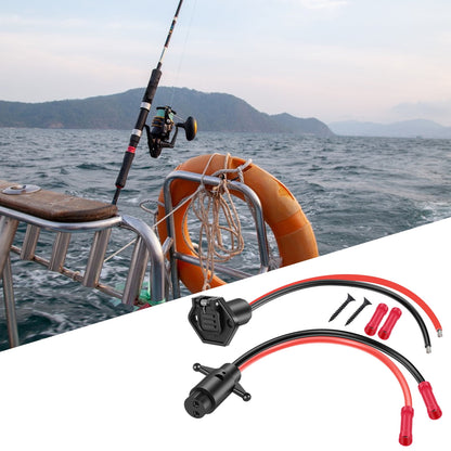 FUYGRCJ Trolling Motor Plug 12V 8 Gauge 2-Wire Quick Connector Kit Waterproof Trolling Motor Plug Male and Female Trolling Motor Socket for Marine Boats and Kayaks