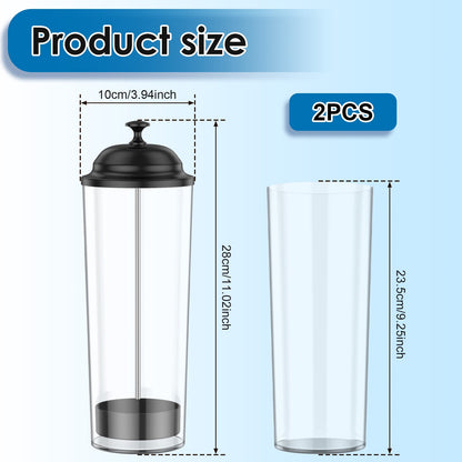 Versatile Straw Organizer Container Convenient Straw Dispenser Straw Holder with Lid for Party Plastic Straw Organizer Container for Bar