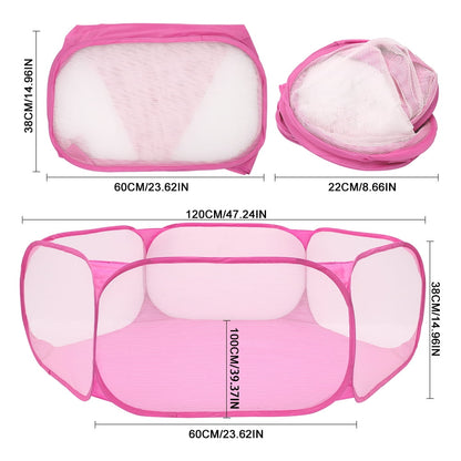 Rzvnmko Portable Cute Children Ball Pit, Indoor and Outdoor Easy Folding Ball Play Pool Kids Toy Play Tent
