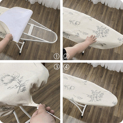 Qenwkxz Ironing Board Cover Ironing Board Pad Replacement Heat Resistant Durable Elegant Printed Little Bee Flower Ironing Pad for Travel Home