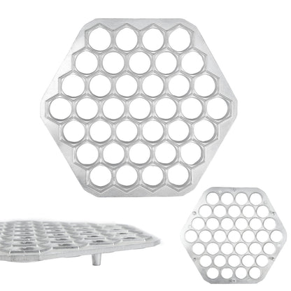 Wekvgz 3pcs Russian Dumpling Maker Aluminum Alloy Pelmeni Maker Rustproof Ravioli Maker 37 Holes 14 Holes Dumpling Pelmeni Mold for Dumplings Pies Wontons Fruit Pies