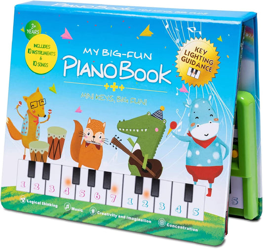 XTeduToys Toddler Toys Piano Keyboard with Book - Educational Musical Toys for Kids Ages 3 4 5 6 Year Old Boy and Girl Gifts