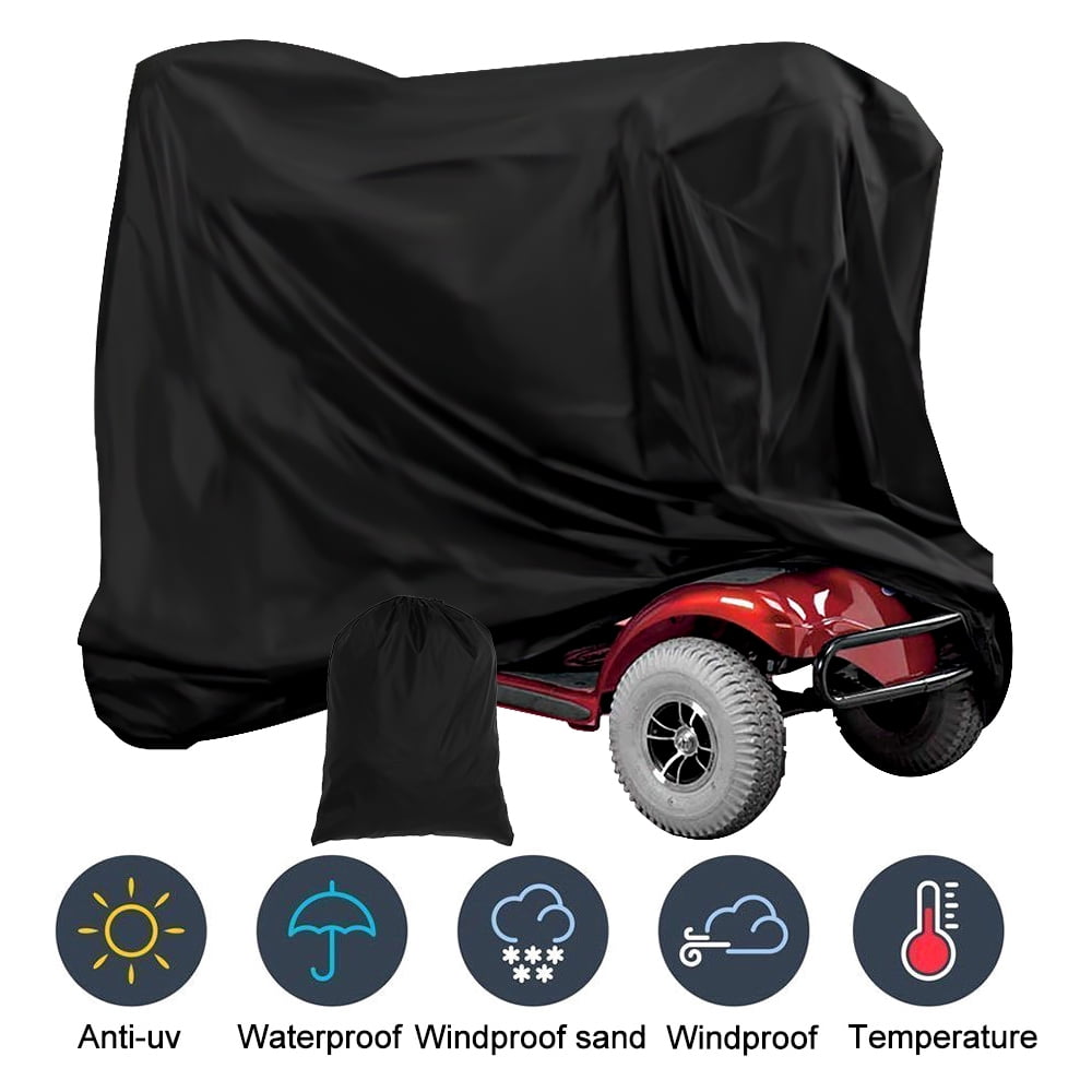 Willstar Heavy Duty Mobility Scooter Storage Rain Large Waterproof Disability Cover All-Weather Outdoor Protection 74.8*28*46in