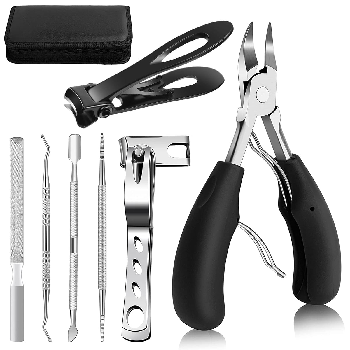 Austok Podiatrist Toenail Clippers Set,7Pcs Nail Clippers Set for Thick Toenails and Ingrown Toenails,Professional Toenail Clippers Set,Toe Nail Clippers for Adult and Seniors