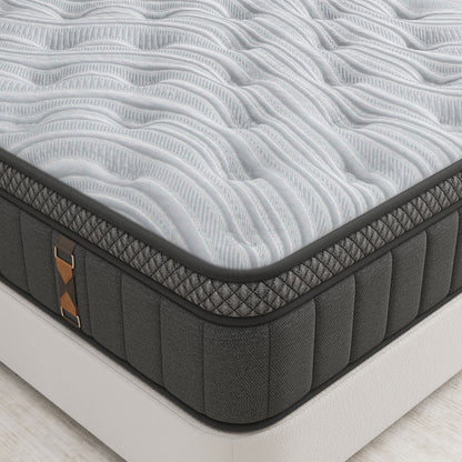 windosier 14 inch Full Size Mattress,Gel Memory Foam & Pocket Springs Hybrid Medium Full Size in a Box, Comfort Cooling Technology, CertiPUR-US Certified, Pressure Relief & Motion Isolation