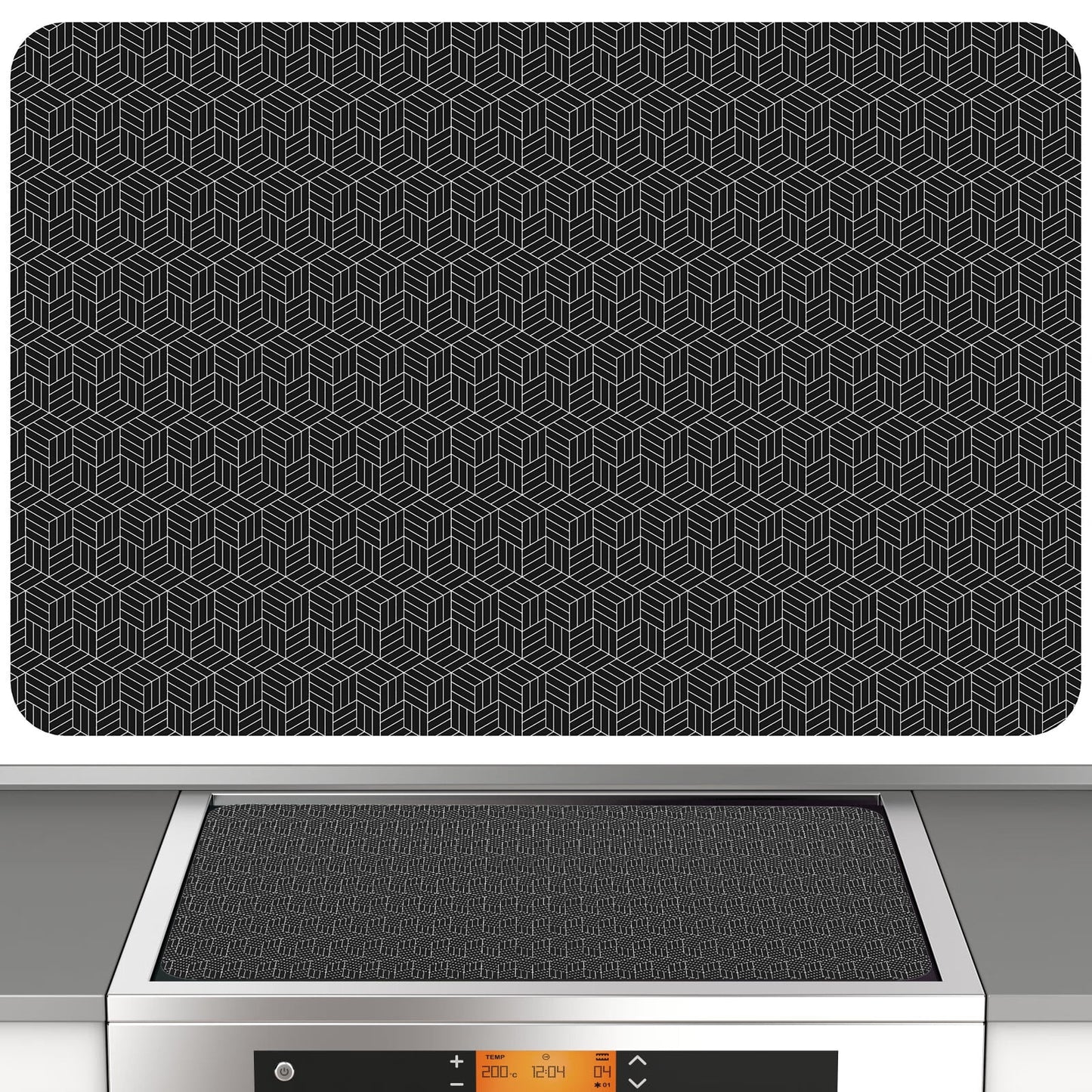 Jetcloudlive Large Induction Cooktop Protector Mat 20.5x30.8 inElectric Stove Burner Covers Antiscratch as Glass Top Stove Cover or Electric Stove Top