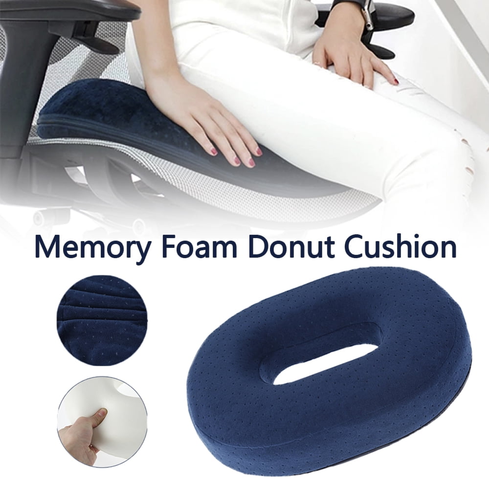 NKTIER Memory Foam Donut Ring Cushion Donut Pillow Tailbone Hemorrhoid Seat Cushion Orthopedic Pain Relief Doughnut Pillow, Comfort Seat Pad Coccyx Pain Relief Pillow for Home Car