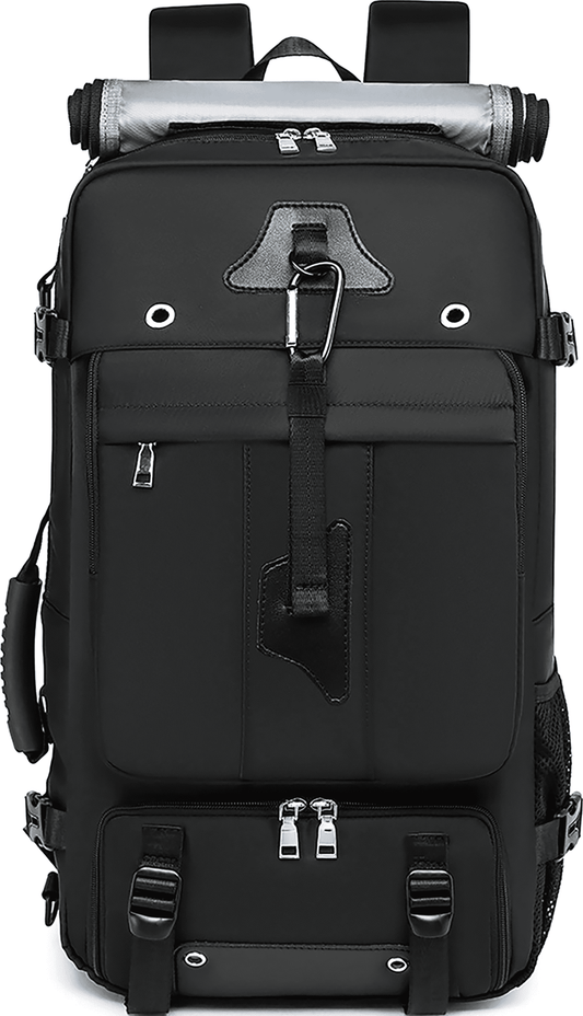 Travel Backpack 50L New Premium - Unisex Extra Large Laptop Backpack for Hiking, Climbing & Business Trips, Waterproof, Black