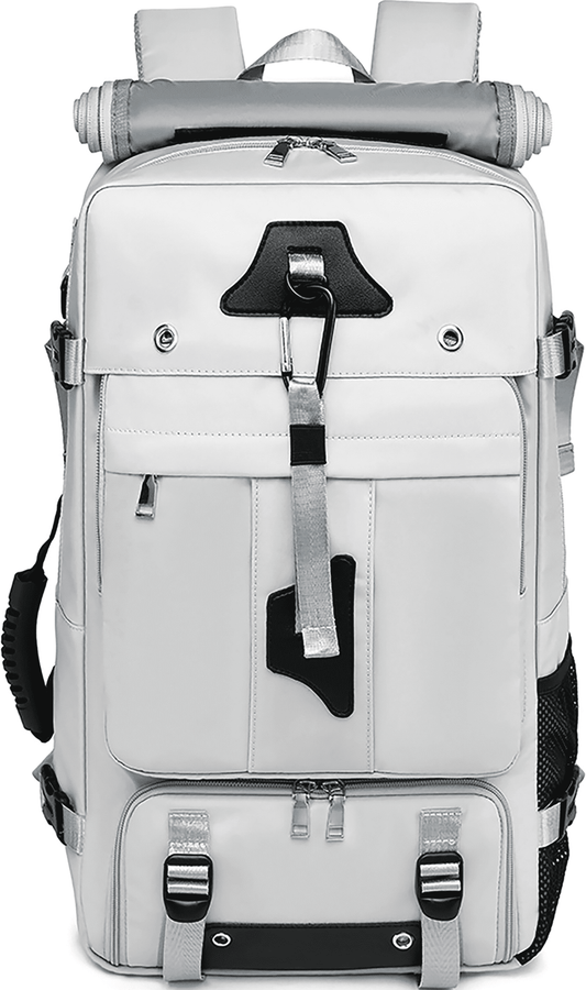 Travel Backpack 50L New Premium - Unisex Extra Large Laptop Backpack for Hiking, Climbing & Business Trips, Waterproof,,Grey