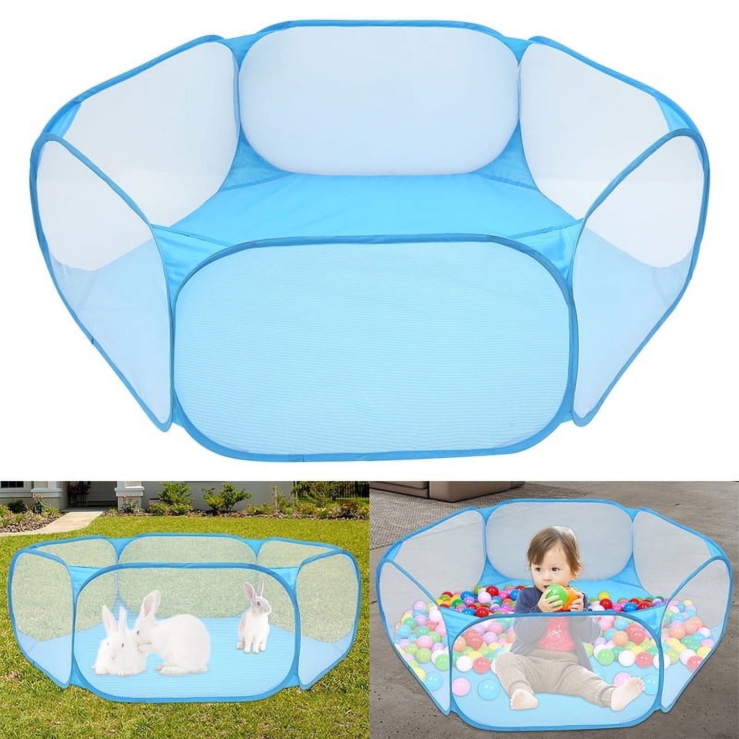Nyidpsz Small Animals Playpen, Waterproof Pet Playpen Small Pet Cage Tent for Hamster Chinchillas and Guinea Pigs