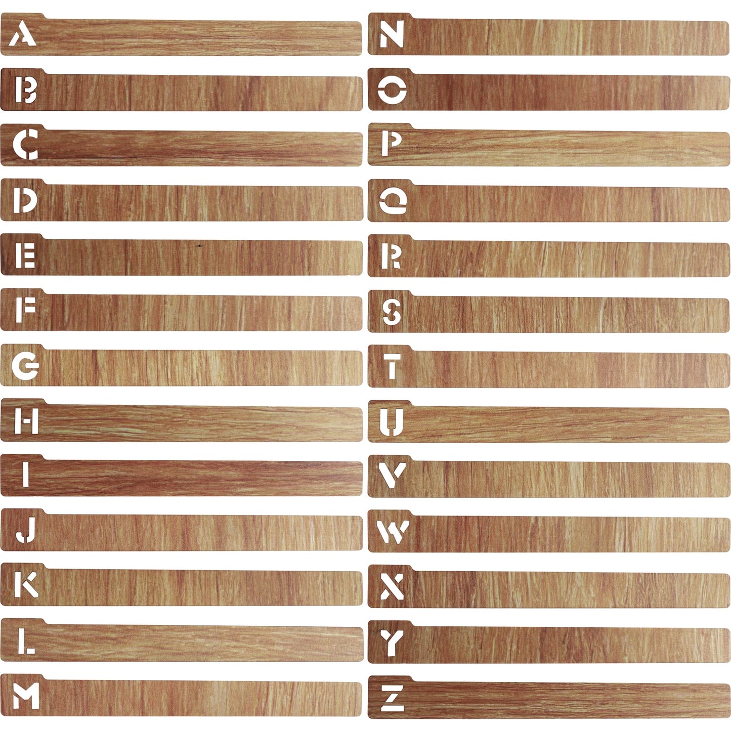 Qenwkxz 26 Pcs Vinyl Record Dividers Wooden Record Dividers Alphabetical A-Z Vinyl Record Storage Dividers Horizontal and Vertical Record Holder Organizer Guides for CD DVD Media Book Shelf Storage