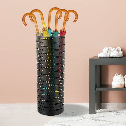 Qenwkxz Umbrella Stand Rack, Round Metal Umbrella Holder for Entryway, Freestanding Umbrella Storage Rack, for Canes Walking Sticks for Indoor Home Office