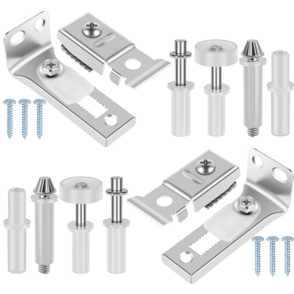 Rzvnmko Bi-fold Door Hardware Kit 2 Pack Repair Replacement Parts for Bi-fold Door Sliding Door Closet Door Includes All Parts Needed