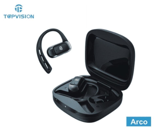 TOPVISION Open Ear Headphones, Bluetooth 5.4 Wireless Earbuds, IPX5, 40H Playtime Indoor/Outdoor Modes Sports Earphones for Running Workout Gym